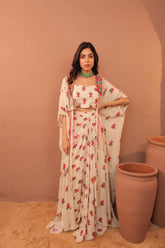 Sarika embroidered Cape Set