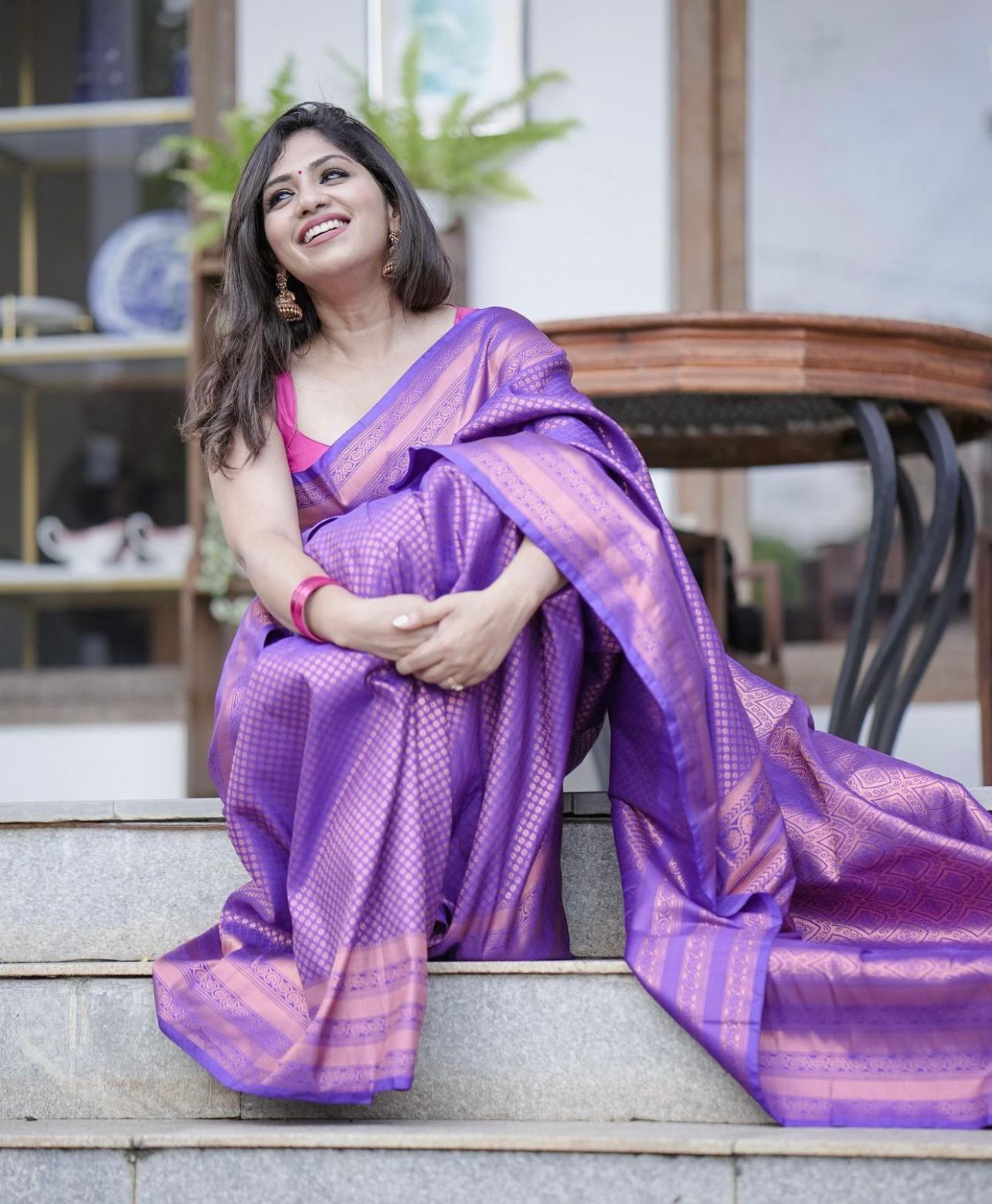 Banarasi Soft Silk Saree – Exquisite Copper Zari Weaving