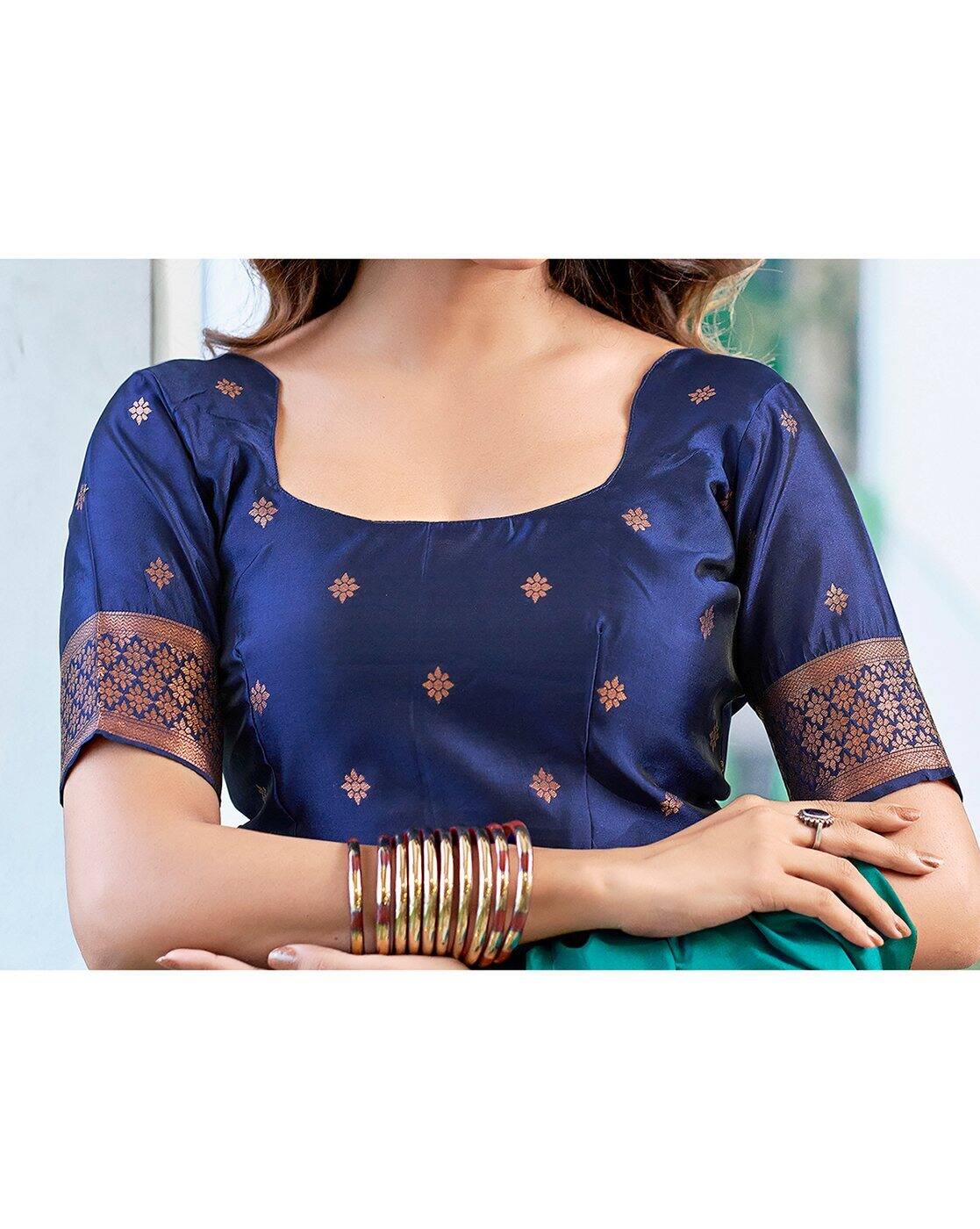 SVARAA Women’s Silk Saree with Blouse Piece | Designer Indian Saree for Wedding & Party Wear | Traditional Ethnic Silk Sari Malaysia