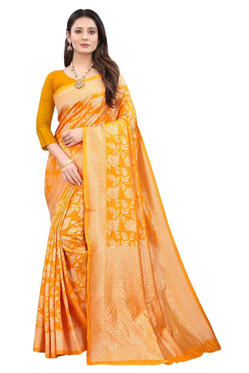Banarasi Kanjivaram Silk Saree – Timeless Elegance & Grace