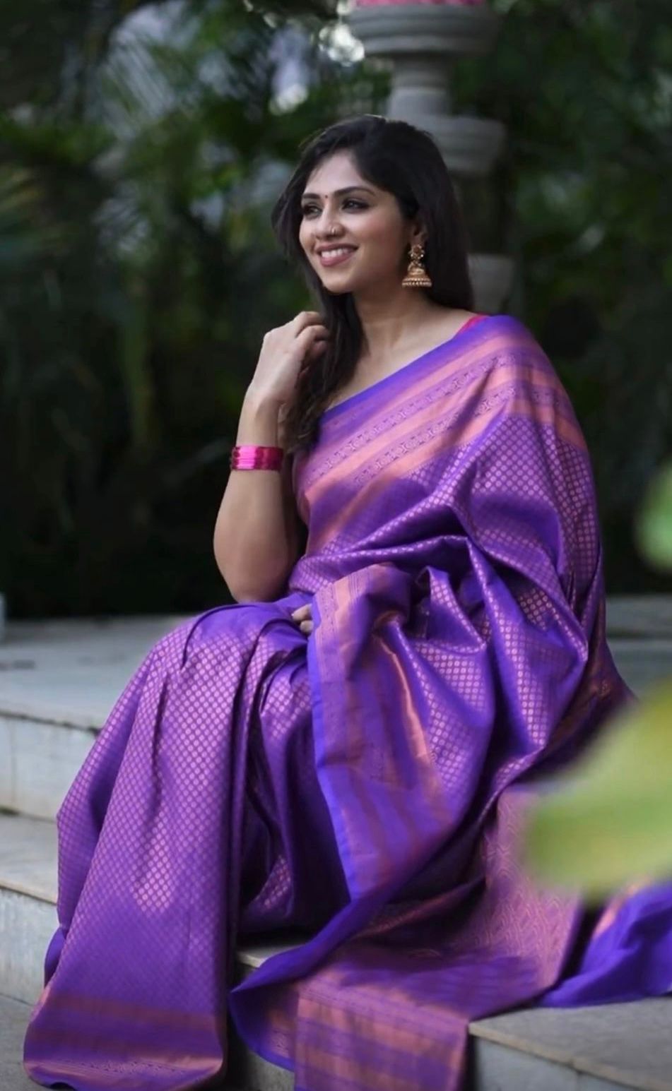 Banarasi Soft Silk Saree – Exquisite Copper Zari Weaving