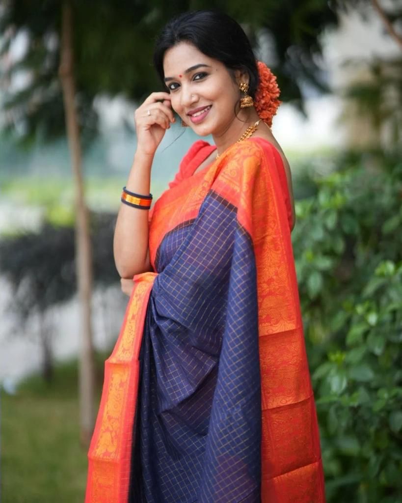 Exquisite Banarasi Soft Silk Saree – A Must-Have for Saree Lovers!