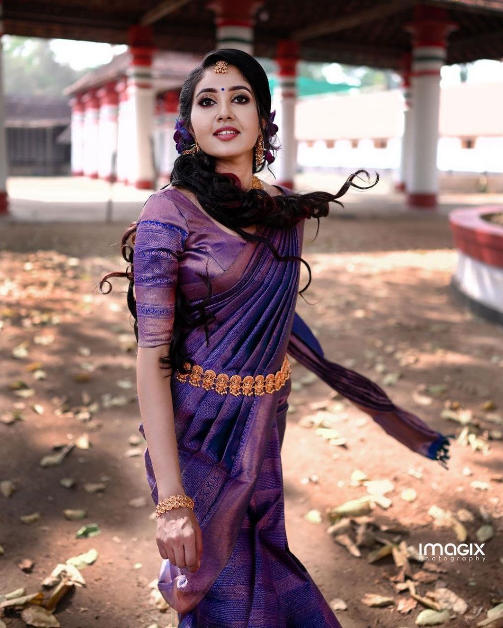 Elegant Banarasi Soft Silk Saree with Copper Zari Weaving