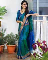 Elegant Banarasi Silk Saree with Zari Work – Timeless Traditional Wear