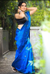 Elegant Banarasi Silk Saree with Floral Weaving