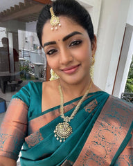 Banarasi Soft Silk Saree with Copper Zari Weaving
