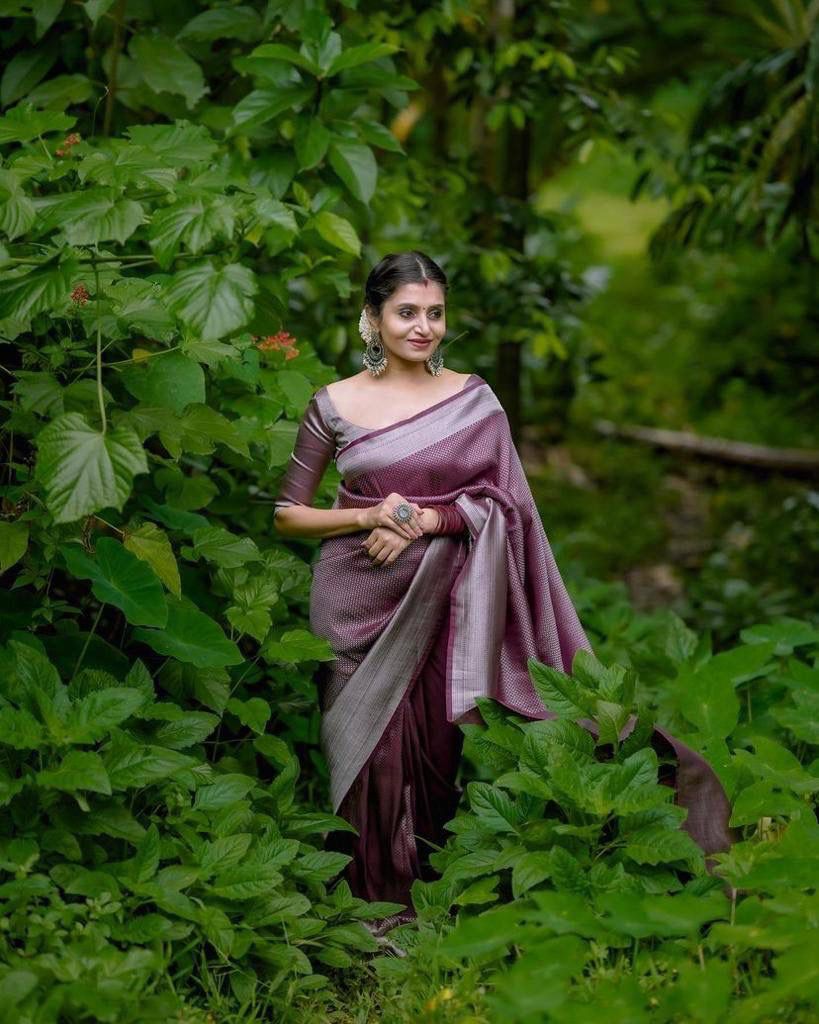 Banarasi Silk Saree – Elegant Silver Zari Work & Rich Weave