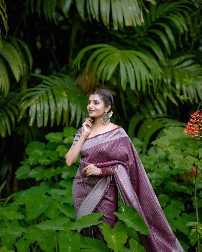 Banarasi Silk Saree – Elegant Silver Zari Work & Rich Weave