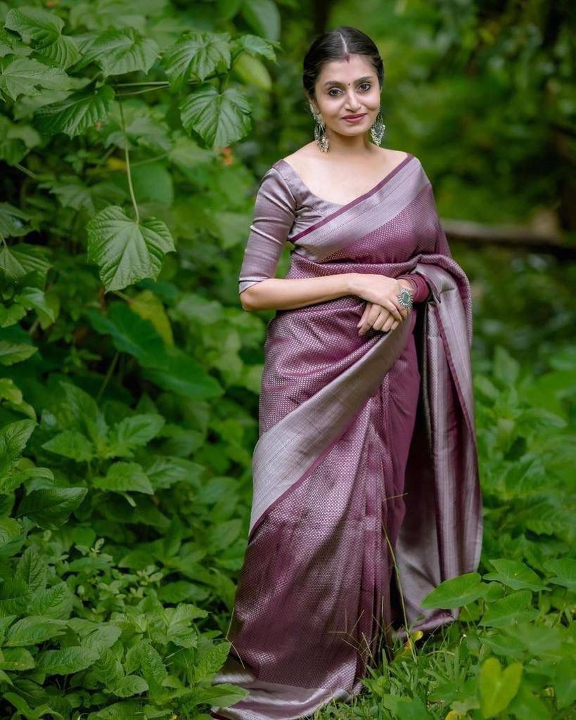 Banarasi Silk Saree – Elegant Silver Zari Work & Rich Weave