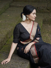 Banarasi Soft Silk Saree with Gold Zari Weaving