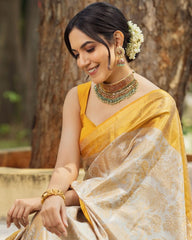 Exquisite Banarasi Soft Silk Sare
