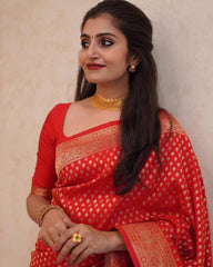 Exquisite Banarasi Silk Saree with Zari Weaving