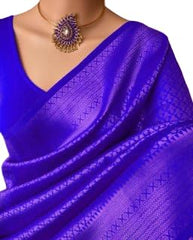 Banarasi Soft Silk Saree with Copper Zari Weaving | Affordable & Elegant