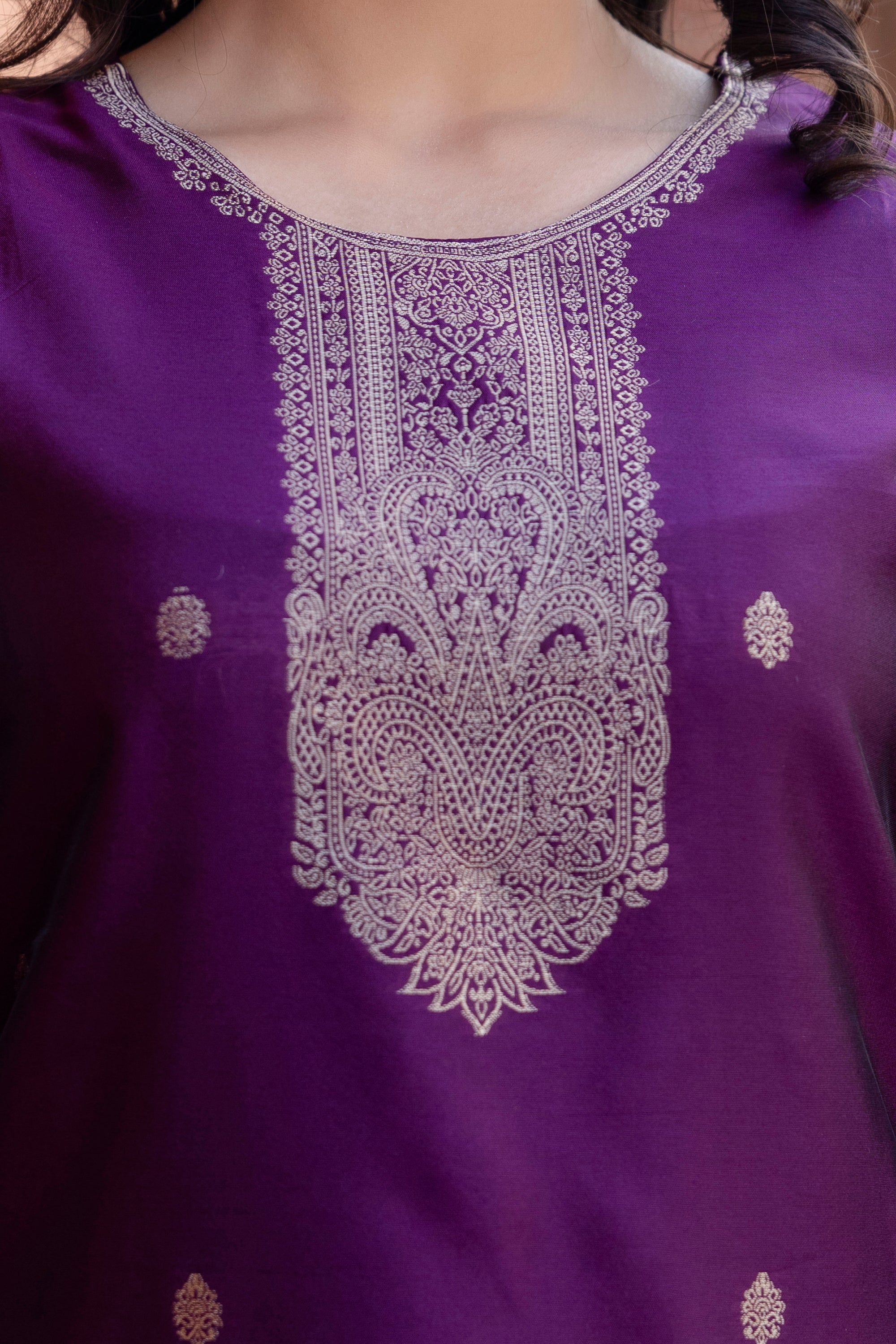 Jasmin Soft Silk Kurta Set with Bottom & Jacquard Dupatta | Festive & Party Wear | Premium Ethnic Outfit – Malaysia