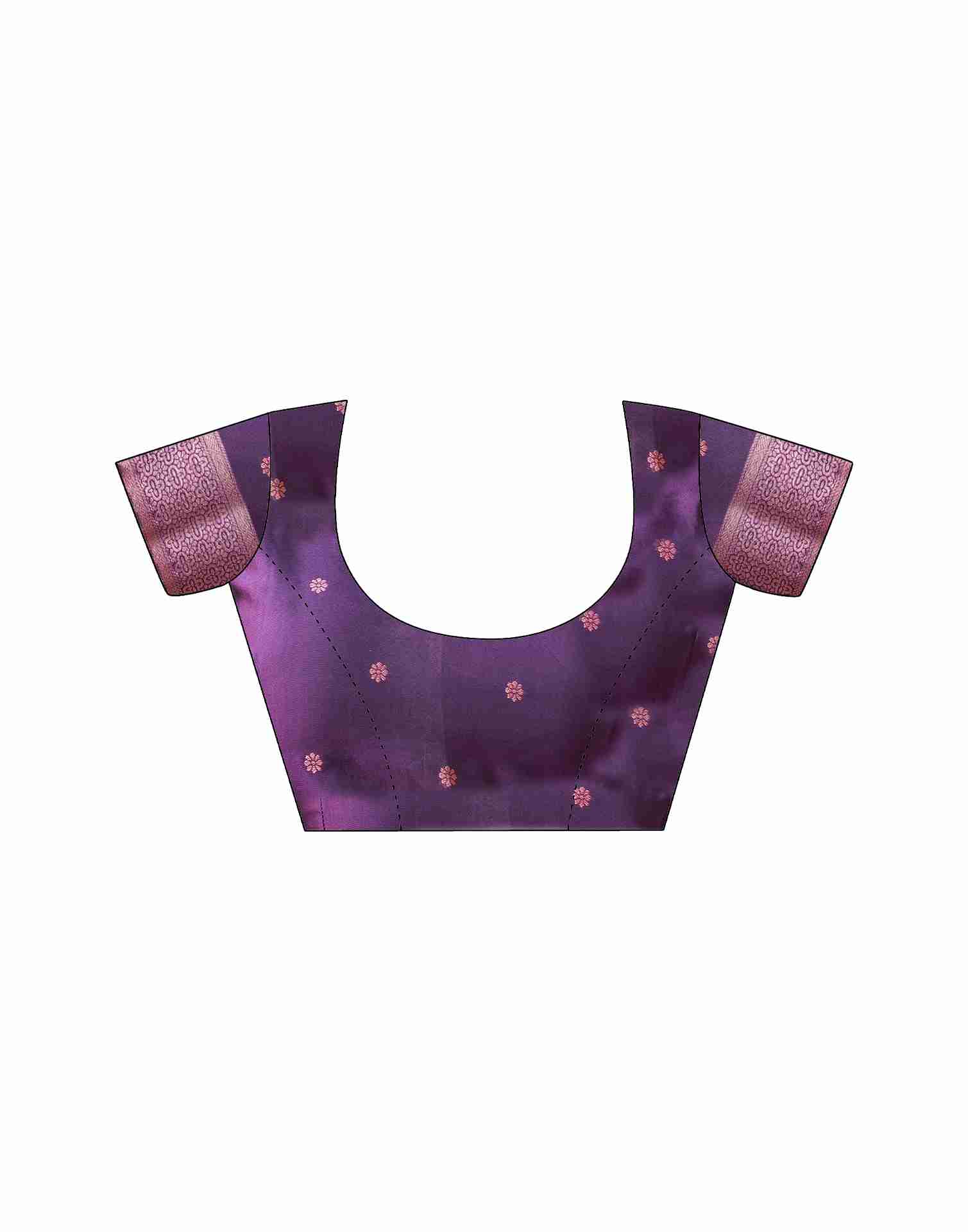 Banarasi Silk Saree for Women | Mauve & Deep Purple Designer Woven Saree with Blouse | Traditional Indian Saree Online Malaysia