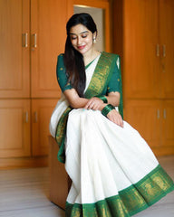 Exquisite Banarasi Soft Silk Saree – A Must-Have for Saree Lovers!