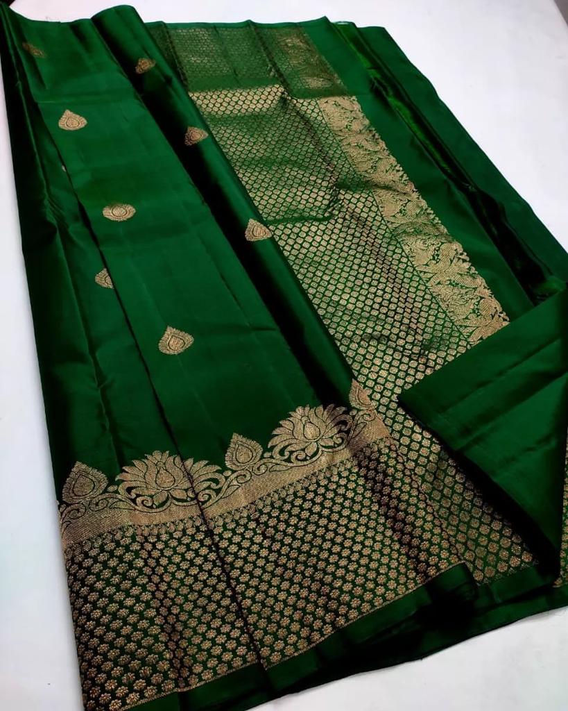 Banarasi Silk Saree – Exquisite Gold Zari & Brocade Work