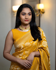 Banarasi Kanjivaram Silk Saree – Timeless Elegance & Grace