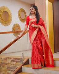 Exquisite Banarasi Silk Saree with Zari Weaving