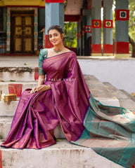 Banarasi Silk Saree – Elegant Zari Work & Jacquard Weave