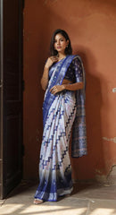 Digital Printed Cotton Saree with Blouse | Lightweight Daily & Party Wear Saree | Ready to Ship – Malaysia
