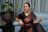 Banarasi Soft Silk Saree with Copper Zari Weaving