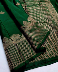Banarasi Silk Saree – Exquisite Gold Zari & Brocade Work