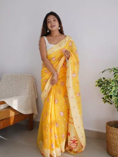 New Launch Cotton Silk Saree