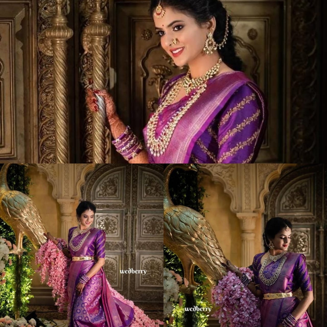 Banarasi Silk Saree – Bridal Elegance with Copper Zari Weaving