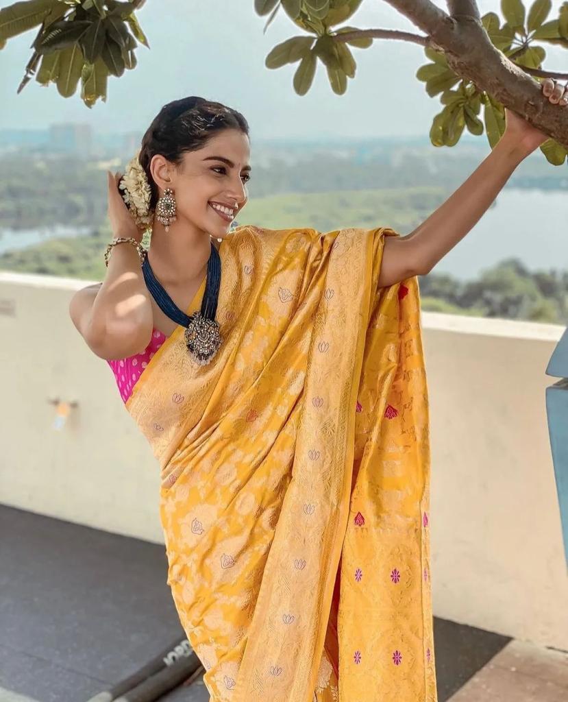 Luxurious Banarasi Soft Silk Saree