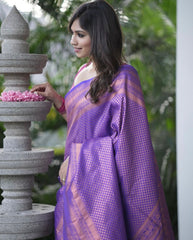 Banarasi Soft Silk Saree – Exquisite Copper Zari Weaving