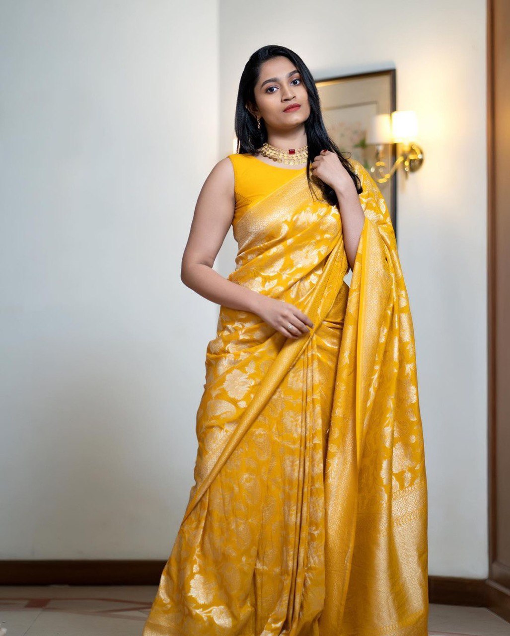 Banarasi Kanjivaram Silk Saree – Timeless Elegance & Grace
