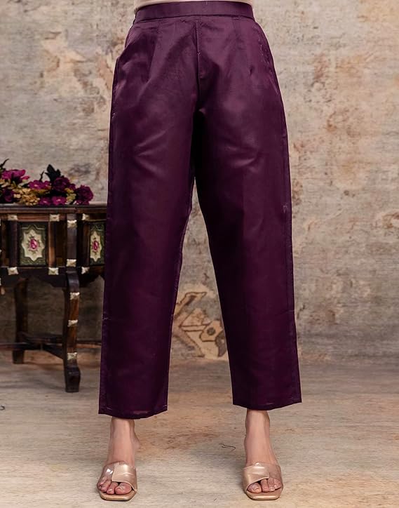 SIRIL Women’s Banarasi Rayon Jacquard Silk Blend Kurta Set with Pant & Dupatta | Designer Ethnic Wear for Women | Party & Wedding Kurti Set Malaysia