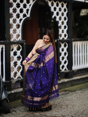 THE COTTON SILK MADE UP OF SILK THREADS WOVEN USING