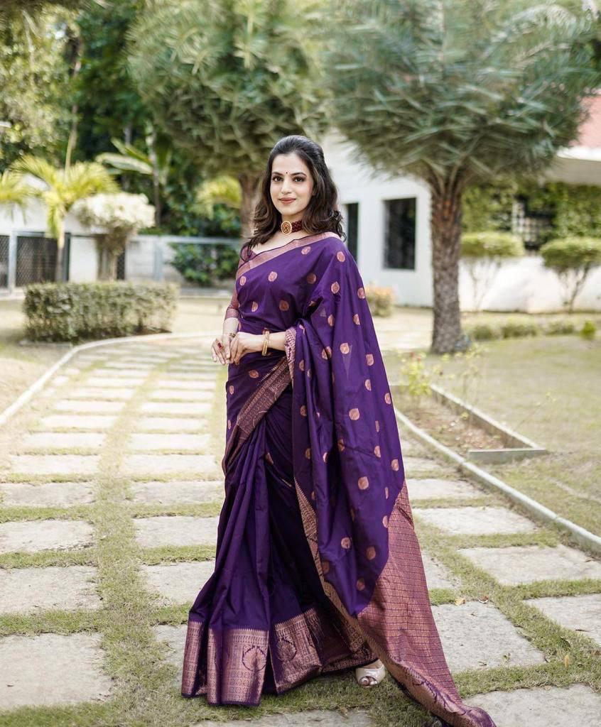 Banarasi Silk Saree – Elegant Zari Work & Jacquard Weave