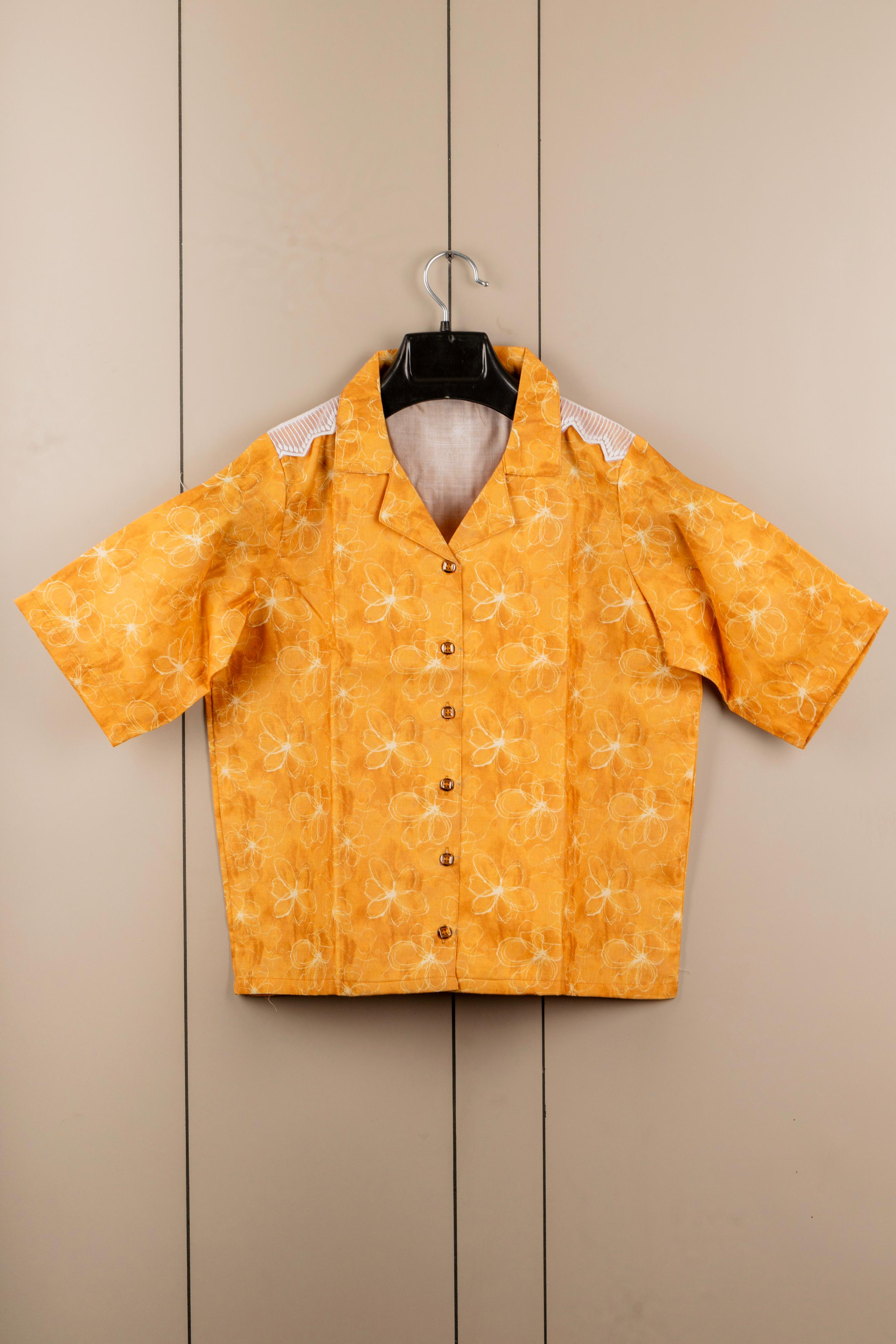 Classic Sensational Women’s Tops & Tunics – Printed Cotton Blend Short Sleeve Top | Stylish Casual Wear Malaysia 2025