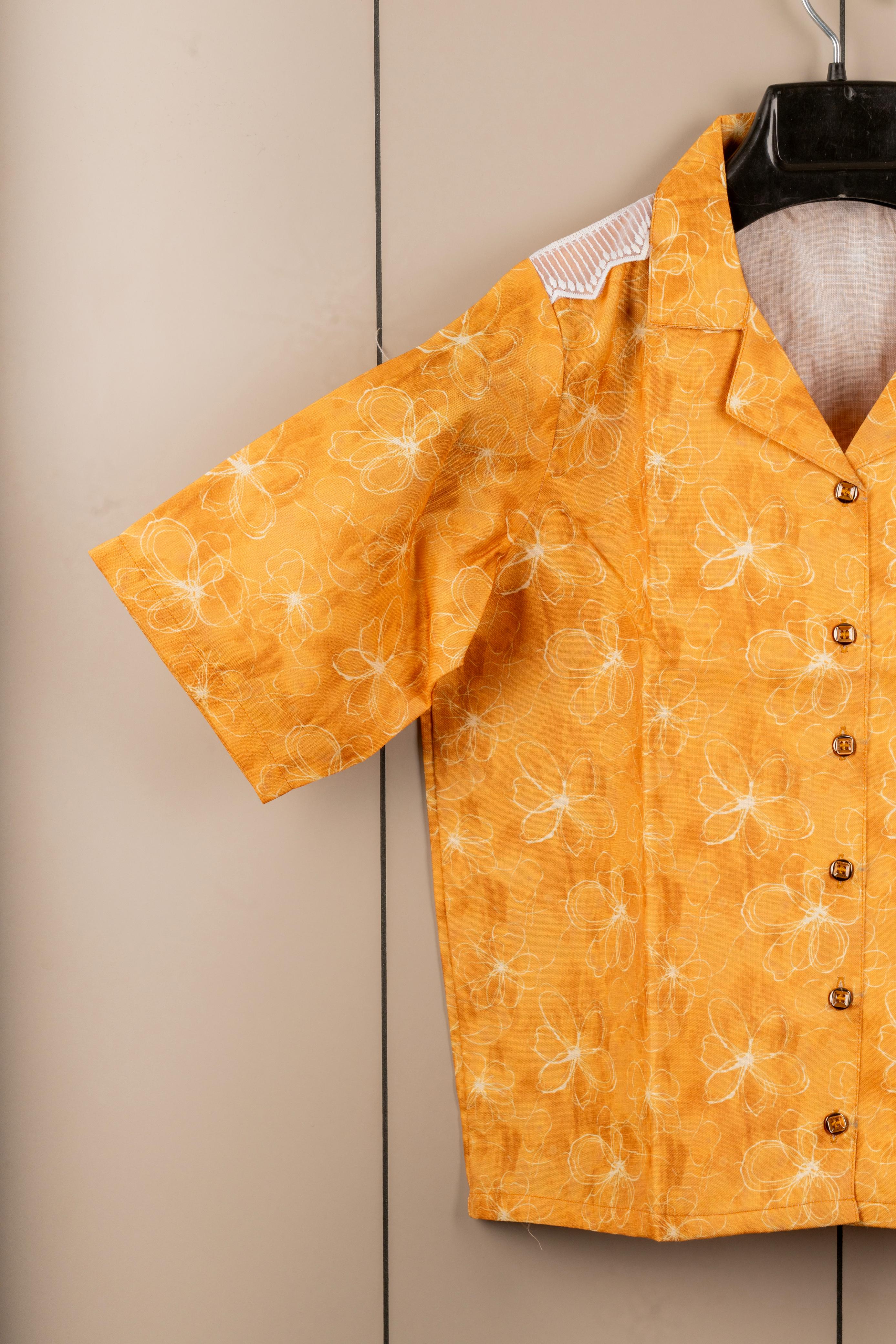 Classic Sensational Women’s Tops & Tunics – Printed Cotton Blend Short Sleeve Top | Stylish Casual Wear Malaysia 2025