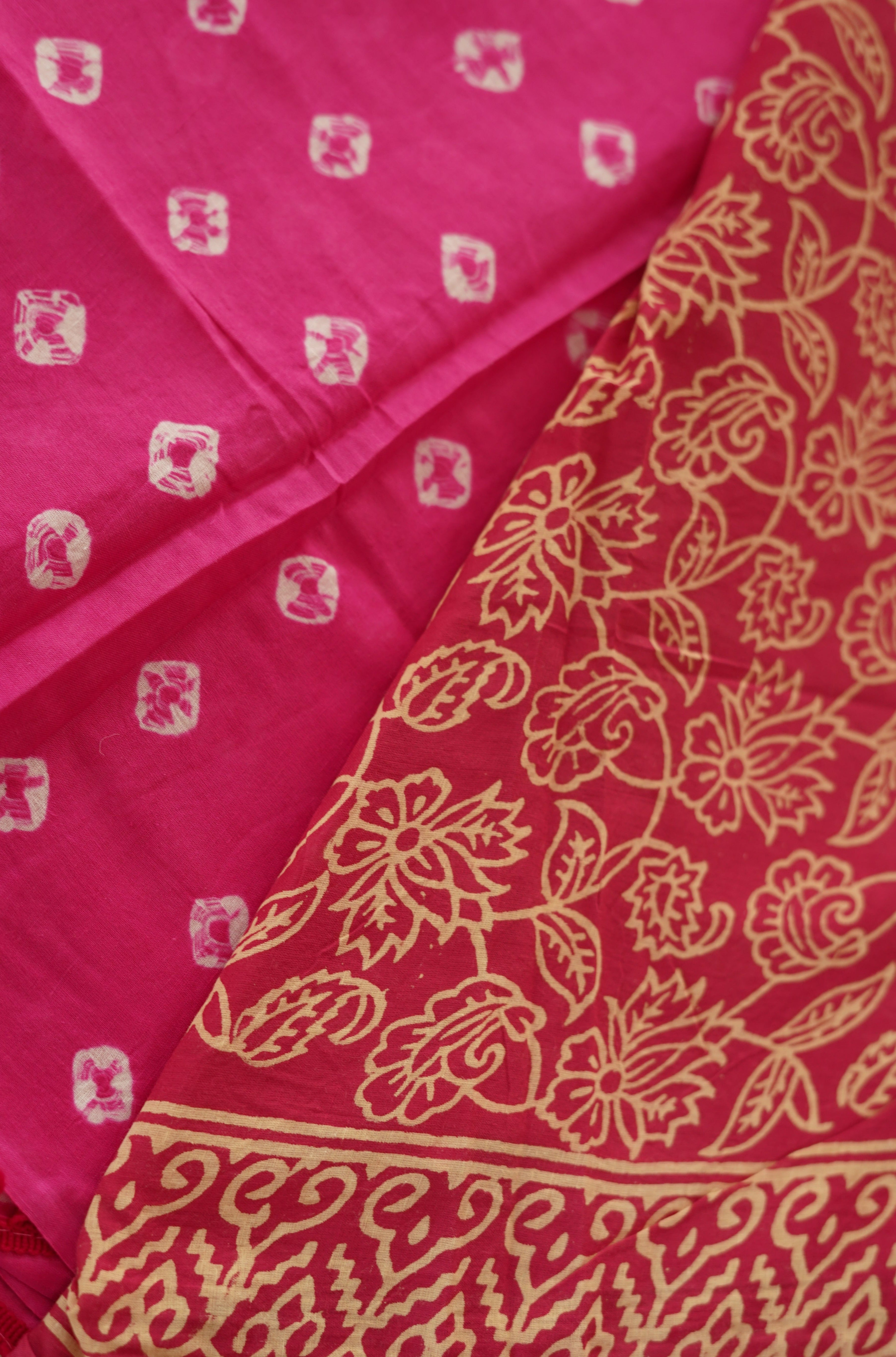 Dashing Pink Chettinad Cotton Saree