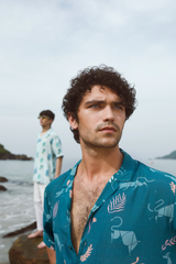 Men’s Fancy Printed Cuban Collar Shirt for Men | Stylish Rayon Casual Partywear Shirt