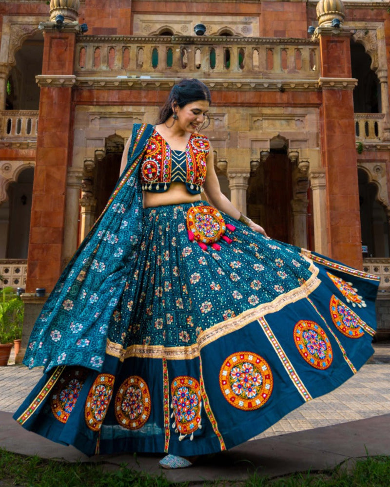 Handcrafted Women Lehenga Rayon Navratri chaniya Choli
