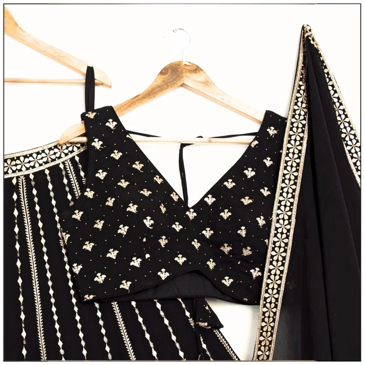 Black Wedding Lehenga Choli collection for women