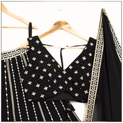 Black Wedding Lehenga Choli collection for women
