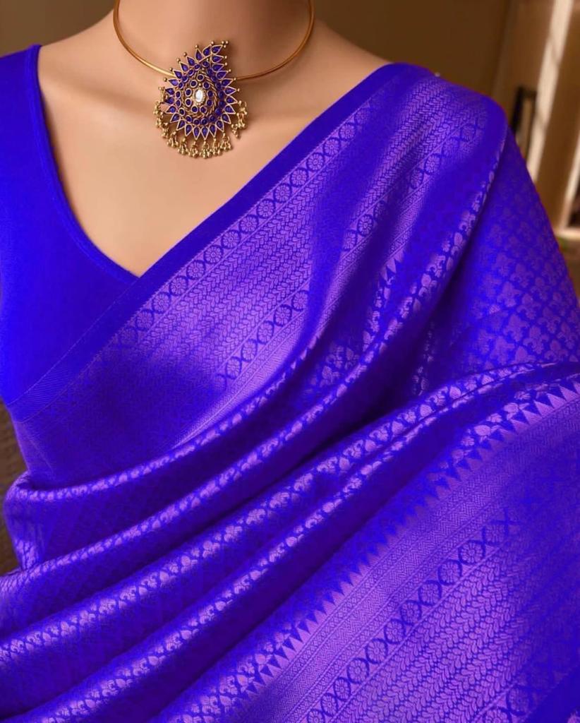 Banarasi Soft Silk Saree with Copper Zari Weaving | Affordable & Elegant