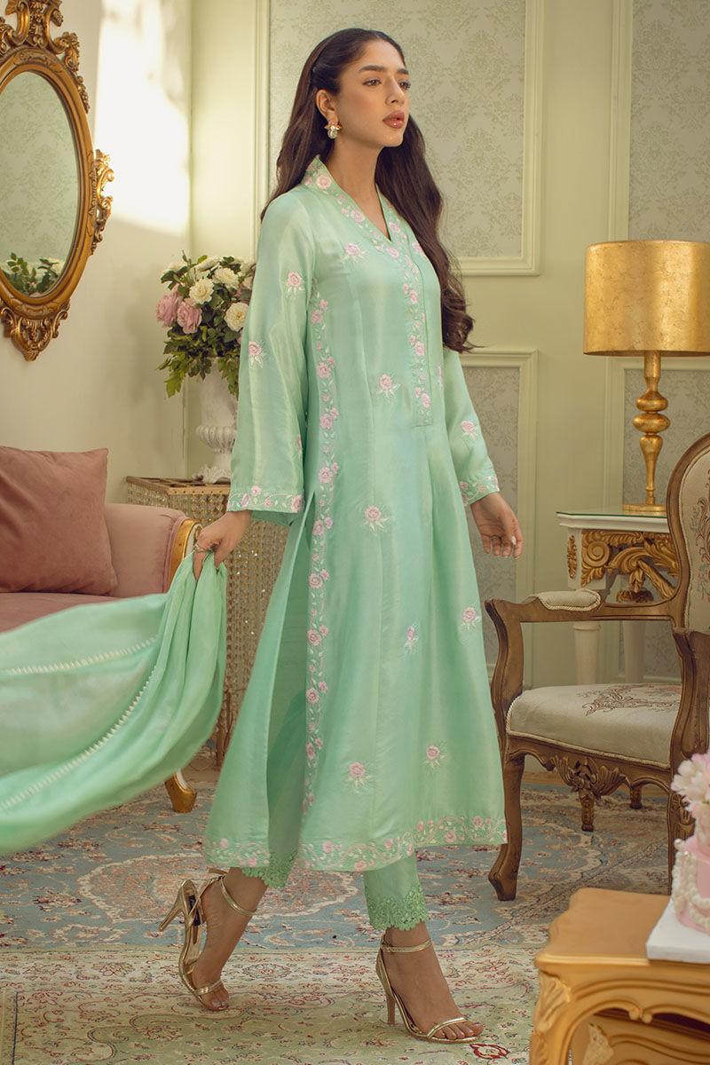 Mint desginer embroiderd Kurta set