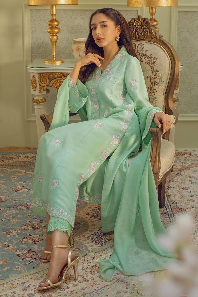 Mint desginer embroiderd Kurta set