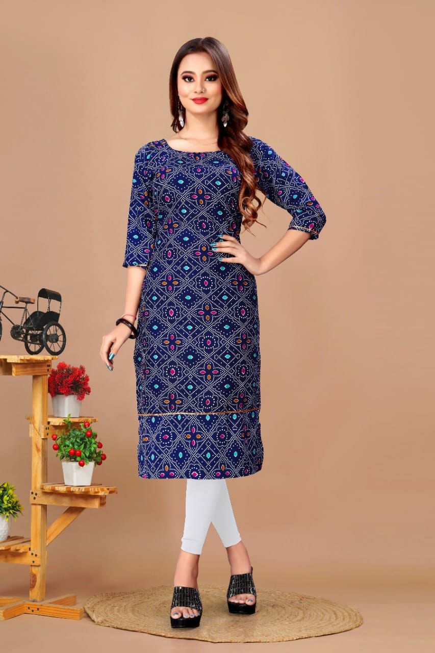 Creap Plus Size  Kurti
