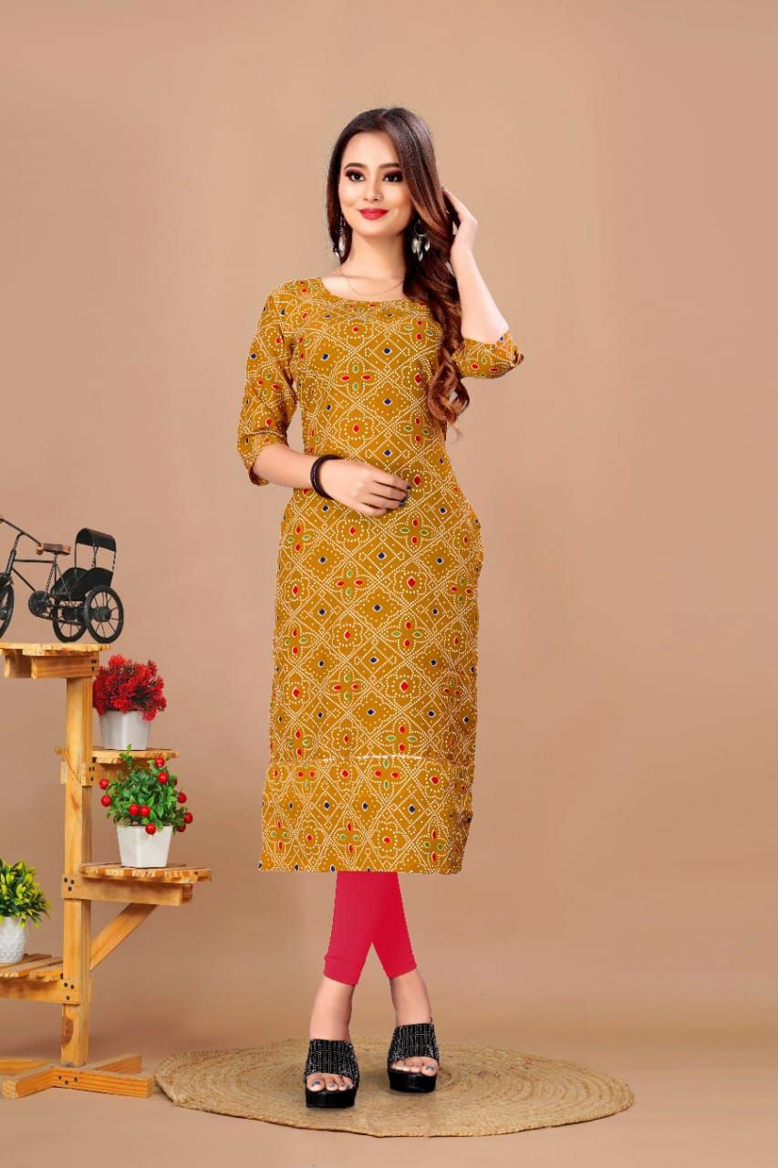 Creap Plus Size  Kurti
