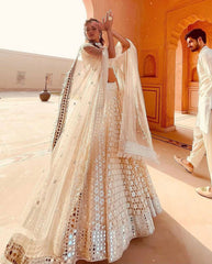 Beautiful off white lehenga set