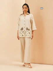 Embroidery top and palazzo Co-Ord set