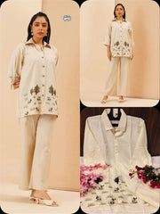 Embroidery top and palazzo Co-Ord set